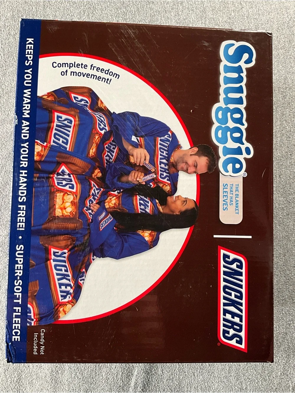 NIB Snuggie x Snickers Wearable Fleece Blanket-Official Mars Collab!